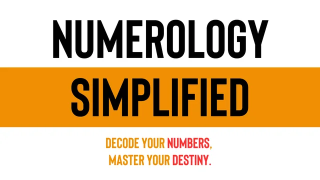 Numerology Simplified course cover